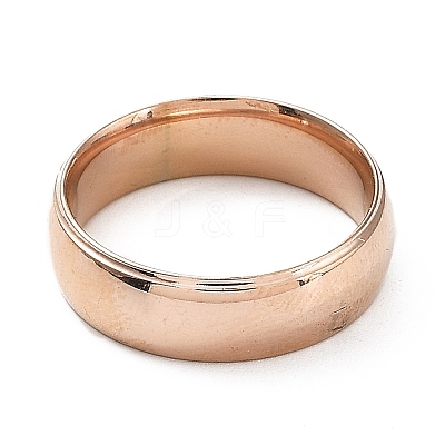 Ion Plating(IP) 304 Stainless Steel Flat Plain Band Rings STAS-I160-A-22mm-RG-1