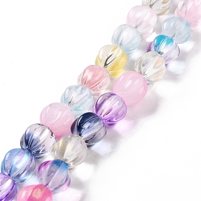 Transparent Glass Beads Strands GLAA-F114-02B-1