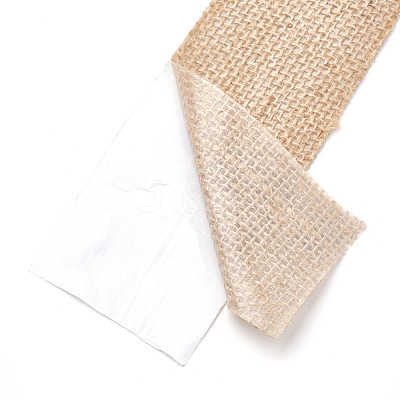 Self Adhesive Burlap Ribbon OCOR-T010-06-4.8cm-1