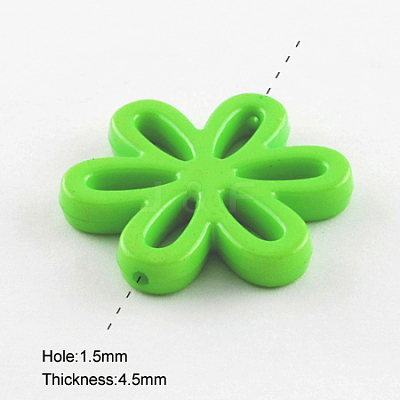 Opaque Acrylic Beads SACR-R783-01-1