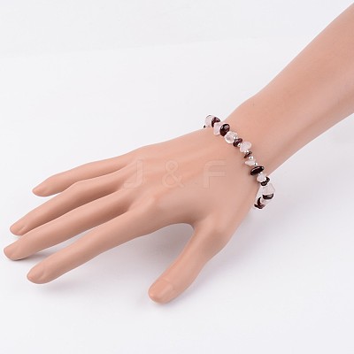 Gemstone Stretch Bracelets X-BJEW-JB02414-02-1