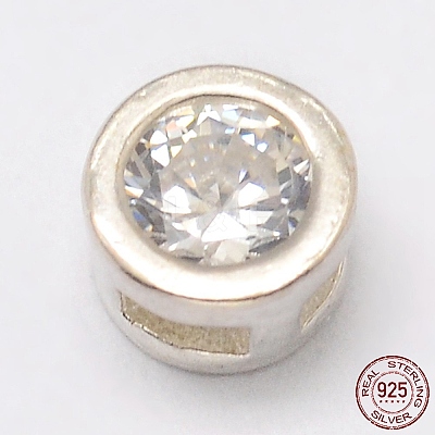 925 Sterling Silver Slide Charms X-STER-K020-04S-1