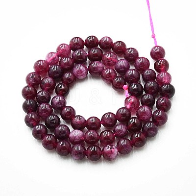 Natural Quartz Beads Strands G-N355-6mm-46-1