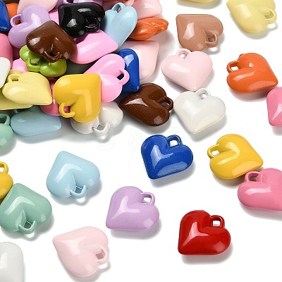 Baking Paint Acrylic Pendants OACR-H059-01C-1