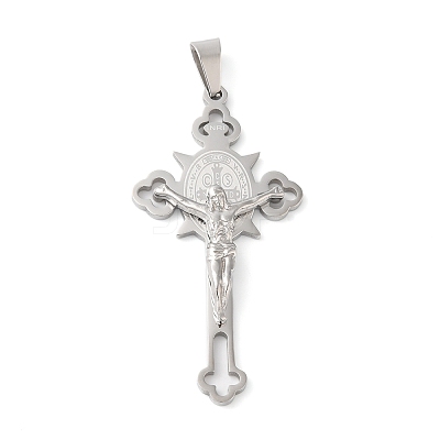 Non-Tarnish 304 Stainless Steel Big Pendants STAS-D052-03P-1