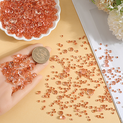 6300Pcs Acrylic Rhinestone Pointed Back Cabochons GACR-SP0001-03A-1