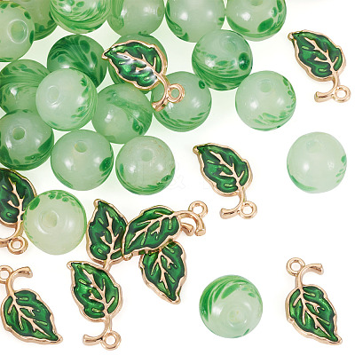 10Pcs Alloy Enamel Pendants DIY-TA0014-64-1