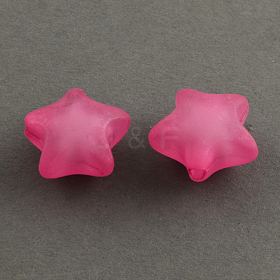 Frosted Acrylic Beads FACR-Q005-M-1