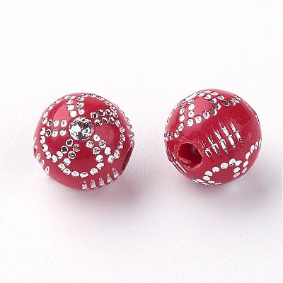 Plating Acrylic Beads PACR-Q113-06-1
