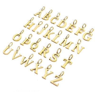 26Pcs 304 Stainless Steel Charms STAS-G359-09G-1
