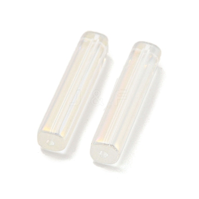 Electroplate Glass Beads GLAA-D024-01E-1