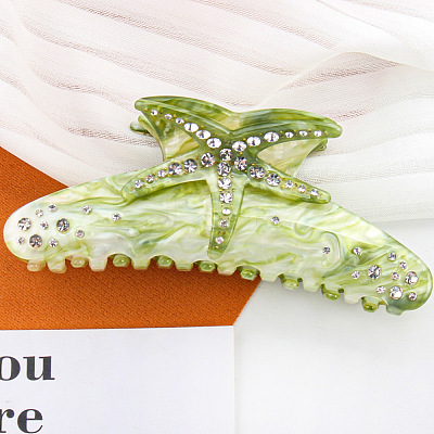 Starfish Cellulose Acetate Claw Hair Clips PW-WGD0C9F-01-1