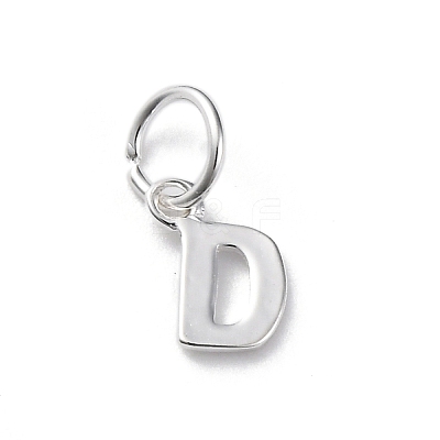 925 Sterling Silver Letter Charms LS-STER-C012-01S-D-1