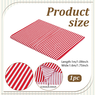 Stripe Cotton Fabric DIY-WH0671-390A-1