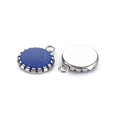 304 Stainless Steel Enamel Charms LS-STAS-Q241-014A-1