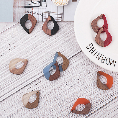 Resin & Wood Pendants RESI-OL0001-01-1