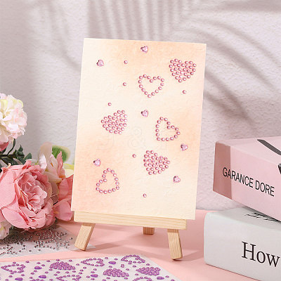 12Sheets 12 Styles Rhinestone Stickers Paper Sheets for Craft DIY-CA0007-52-1