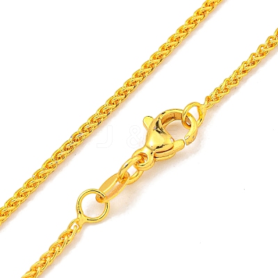 Brass Wheat Chain Necklaces for Women NJEW-G084-21G-1