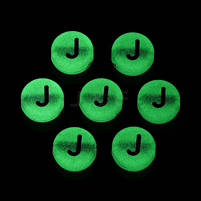 Luminous Frosted Acrylic Beads FACR-T008-02J-1