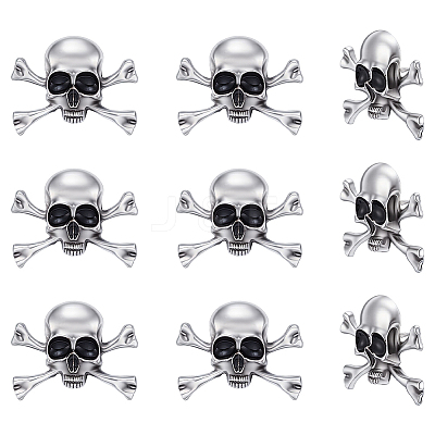 10Pcs Halloween Alloy Lapel Pin Backs for Backpack Clothes JEWB-UN0002-69B-1