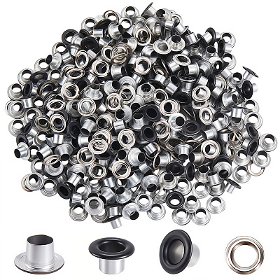 300 Sets Iron Grommet Eyelet Findings SCRA-GF0001-09A-1