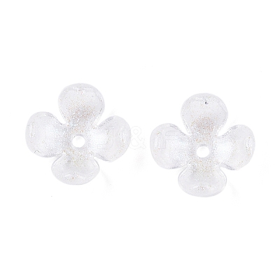 Transparent Acrylic Bead Caps X-OACR-ZX006-20-1