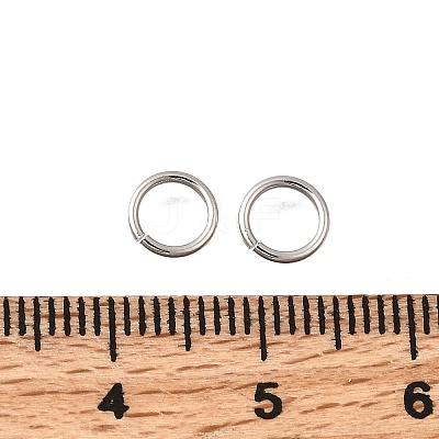 Brass Open Jump Rings KK-B147-03F-P-1