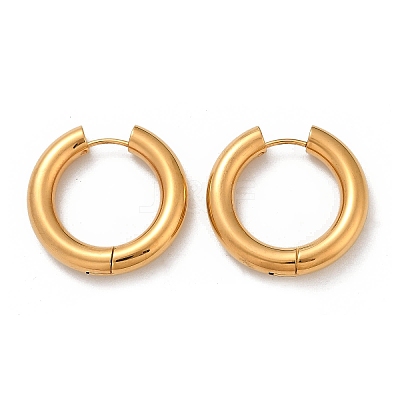 202 Stainless Steel Polishing Hoop Earrings EJEW-M106-02G-06-1