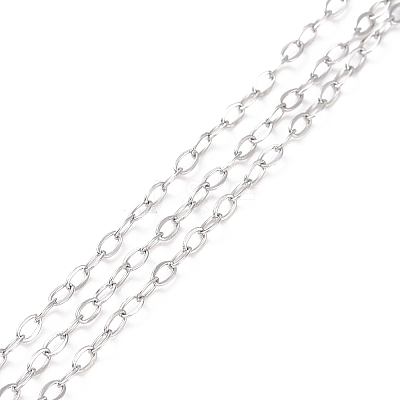 Tarnish Resistant 304 Stainless Steel Cable Chains CHS-C002-03P-1