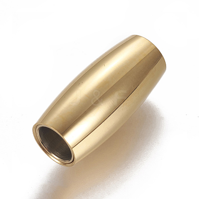 Ion Plating(IP) 304 Stainless Steel Magnetic Clasps with Glue-in Ends STAS-F212-022G-1