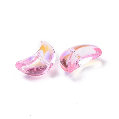 Transparent Electroplate Glass Beads GLAA-F122-01A-1