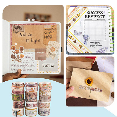 20pcs 5 Styles Scrapbooking Stickers DIY-TAC0029-03B-1
