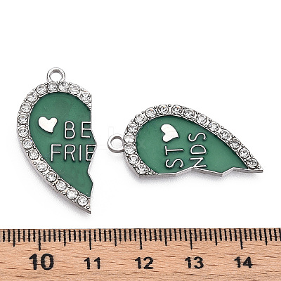 Alloy Enamel Split Pendant ENAM-S130-25I-1