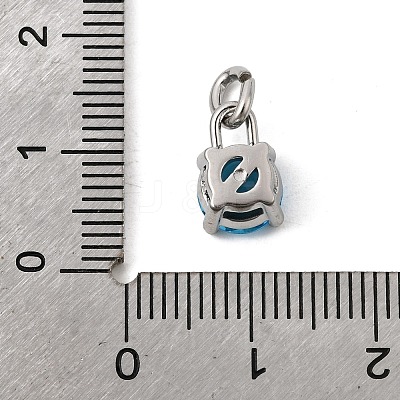 Birthdaystone Theme December 304 Stainless Steel Charms STAS-B128-60P-12-1