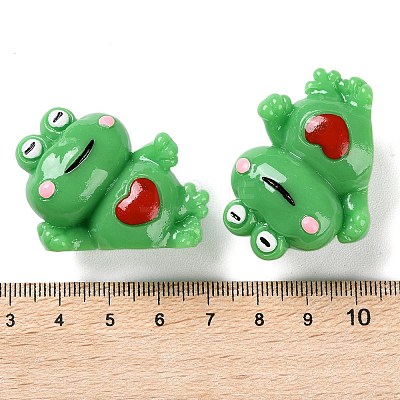 Cartoon Cute Resin 3D Frog Figurines LS-RESI-Z024-01B-1