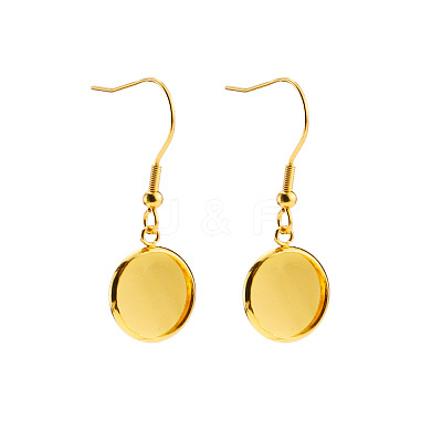 304 Stainless Steel Dangle Earrings EJEW-P001-A03-G-1