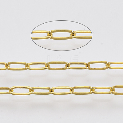Brass Paperclip Chains CHC-S008-001D-G-1