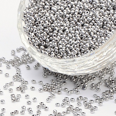 11/0 Grade A Electroplated Glass Seed Beads X-SEED-Q008-F8701-1
