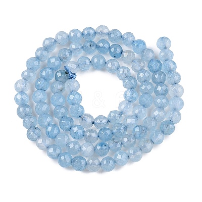 Natural White Jade Bead Strands G-R344-4mm-05-1