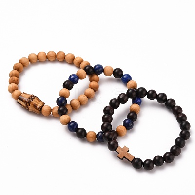 Stretch Bracelets Sets BJEW-JB05662-03-1