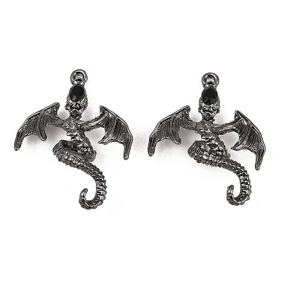 Alloy Rhinestone Pendants FIND-L027-01B-1