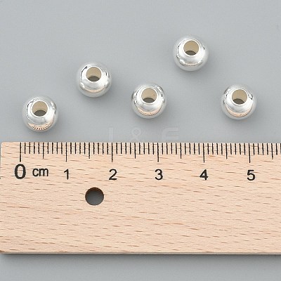 925 Sterling Silver Beads STER-T002-241S-8mm-1