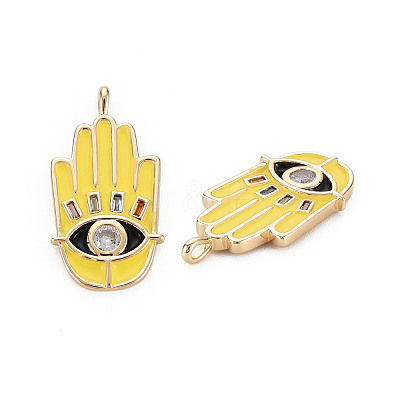 Brass Enamel Pendants KK-S356-672-NF-1