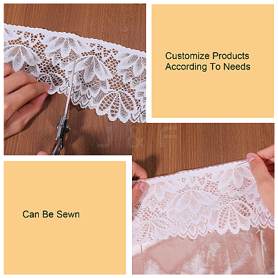 10 Yards Nylon Elastic Lace Trim OCOR-FG0002-66A-1
