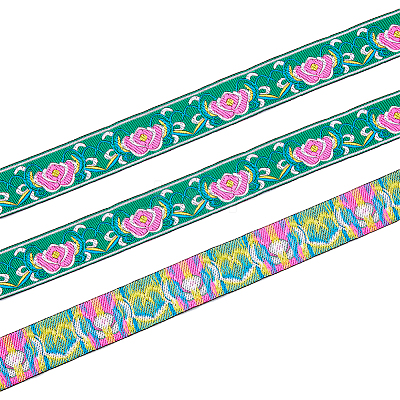Ethnic Style Polyester Ribbon OCOR-WH0047-38D-1