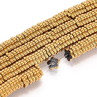 Electroplated Synthetic Non-magnetic Hematite Beads Strands G-T139-63C-1