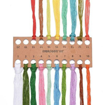 DIY Bouquet Pattern Embroidery Kit DIY-O021-14B-1
