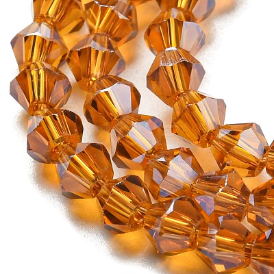 Transparent Electroplate Glass Beads Strands LS-EGLA-A039-T2mm-A28-1