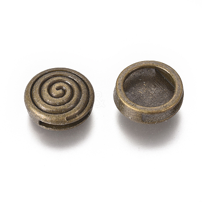 Tibetan Silver Slide Charms X-MLF9432Y-NF-1
