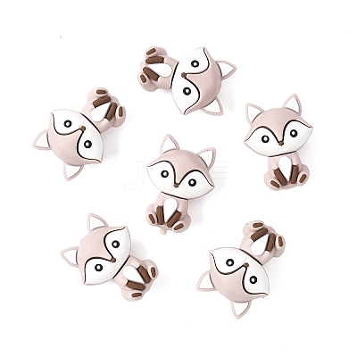 6Pcs Silicone Beads SIL-YW0002-15C-1